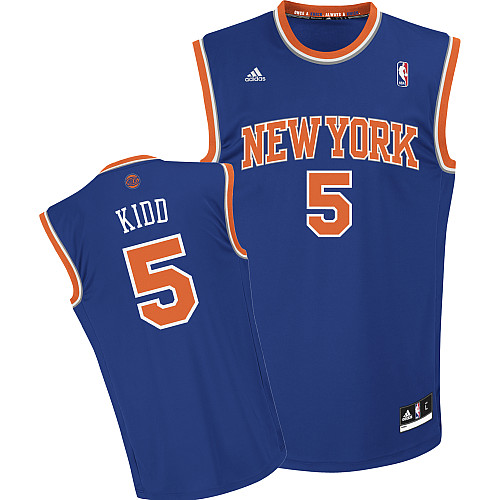 NBA New York Knicks 5 Jason Kidd New Revolution 30 Road Blue New Season Jersey